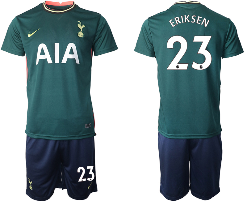 Men 2020-2021 club Tottenham away #23 green Soccer Jerseys